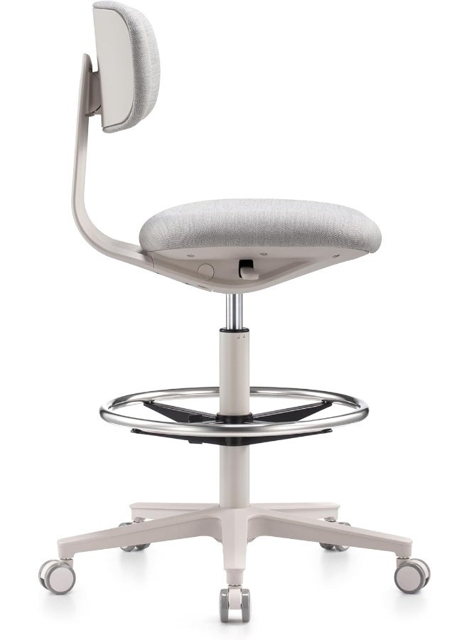 navo NAVO Pluto, High Office Chair, Ergonomic Drafting Chair with Adjustable Height Footrest, Drafting Stool Chair, Standing Desk Chair  - Image 3