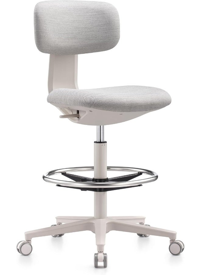 navo NAVO Pluto, High Office Chair, Ergonomic Drafting Chair with Adjustable Height Footrest, Drafting Stool Chair, Standing Desk Chair  - Image 2