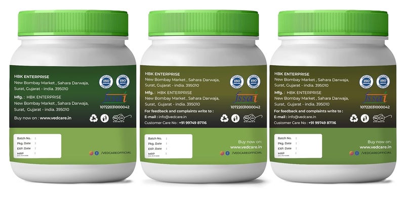 Vedcare Henna Powder Indigo Powder and Amla Powder Combo for Dyeing and Nourishing Hair 600 Grams - Image 2