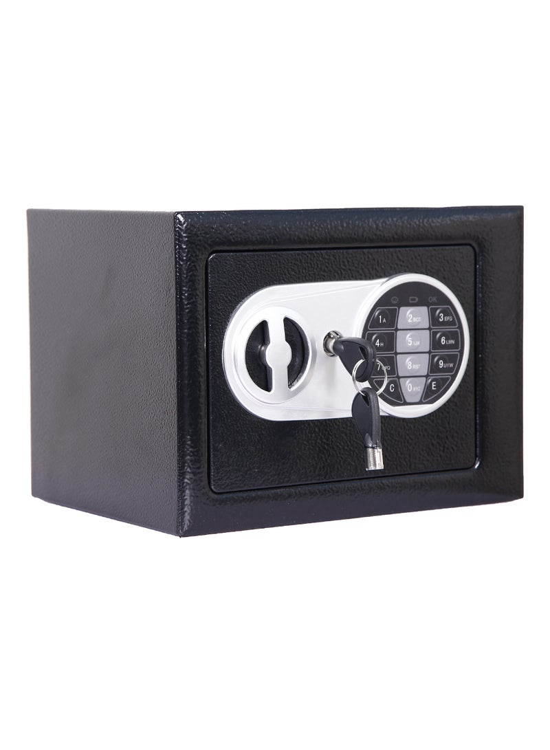 MAMATOONS Safe Box Steel Small 4.6L with Electronic Keypad Lock and Key, Mini Security Deposit Locker For Home Office Cash Box Jewelry Passport Watches (23x17x17cm) - Image 1