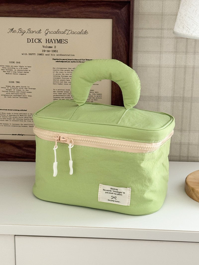 Simple Nylon Cosmetic Bag, Multi-Functional Travel Portable Storage Bag, Large Capacity Portable Toiletry Bag - Image 2