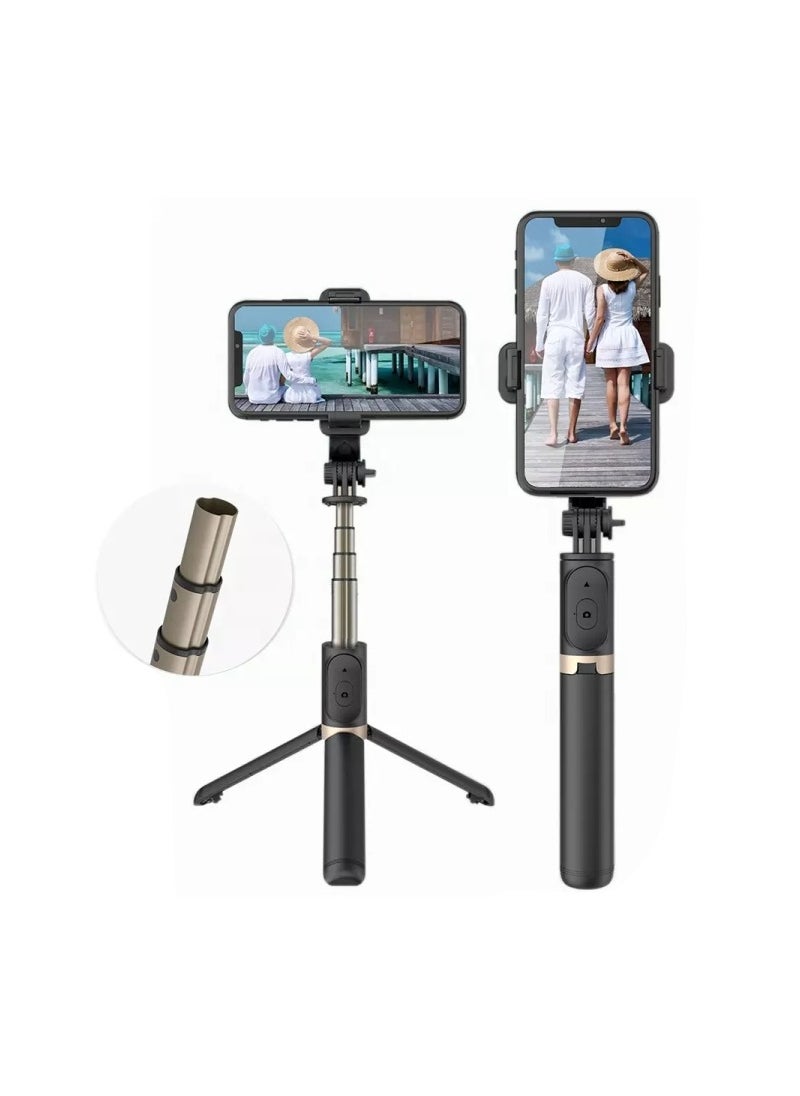 One Step Q03 Tripod Selfie Stick Extendable Stand With Bluetooth Remote  And Fill Light  - Image 2