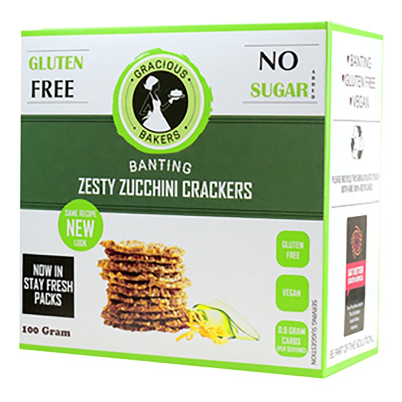 Gracious Bakers Crackers Zesty Zucchini - 100g - Image 5
