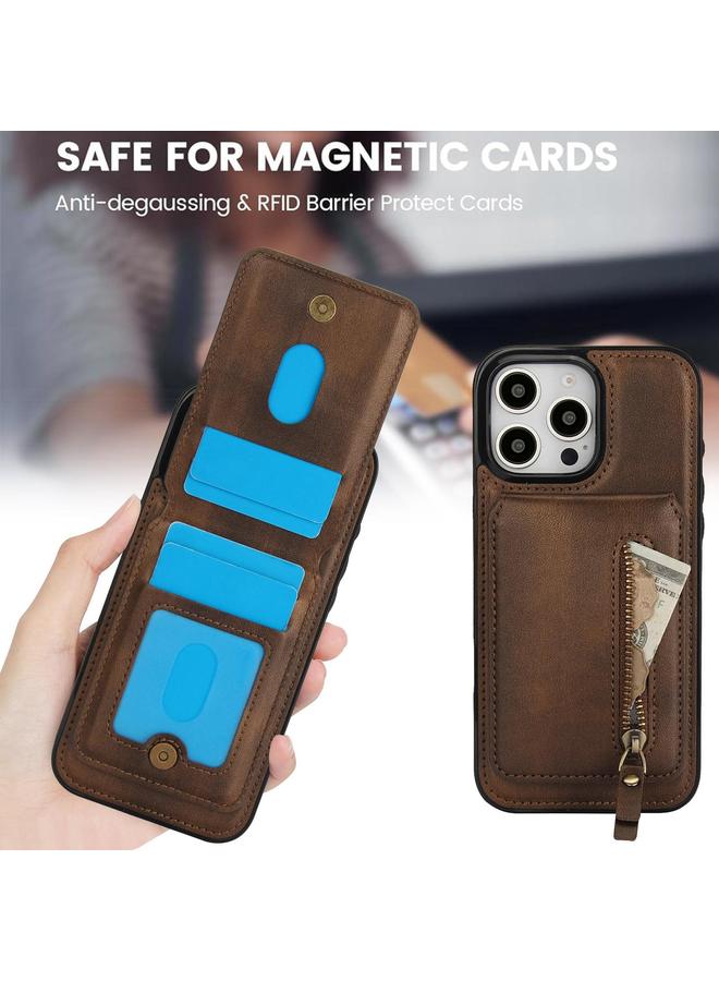 اس-توب جراب لهاتف iPhone 16 Pro Max مزود بسحاب ومحفظة من الجلد مع غطاء خلفي من MagSafe - Image 2