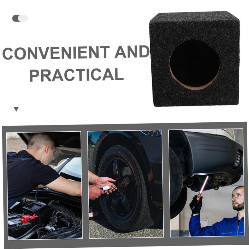 Square Car Subwoofer Box Durable Wooden Enclosure Easy Installation For Optimal Audio Performance - Image 4