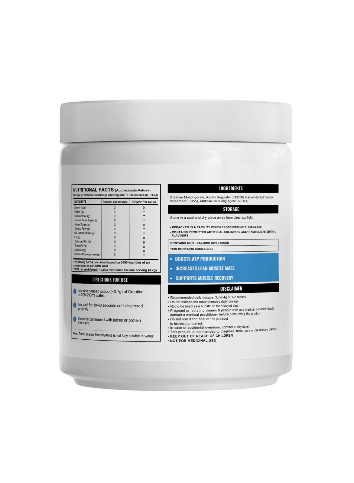 Wellcore Micronised Fruit Fusion Creatine Powder 122g