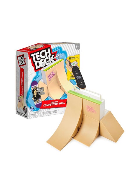 Tech Deck, Competition Wall X-connect Park Creator, Customizable And Buildable Ramp Set With Exclusive Fingerboard