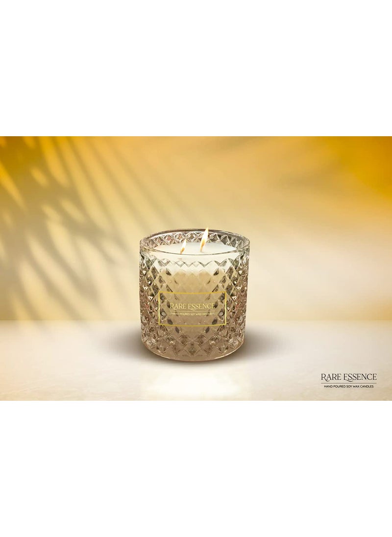 RareEssence RARE ESSENCE Diamond Cut Soy Wax Candle Jar Tuberose  - Image 2