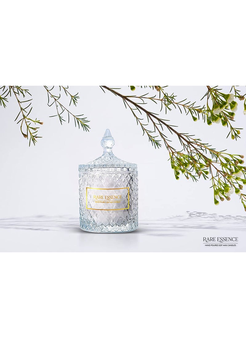 RareEssence RARE ESSENCE Diamond Cut Soy Wax Candle Jar Tuberose  - Image 3