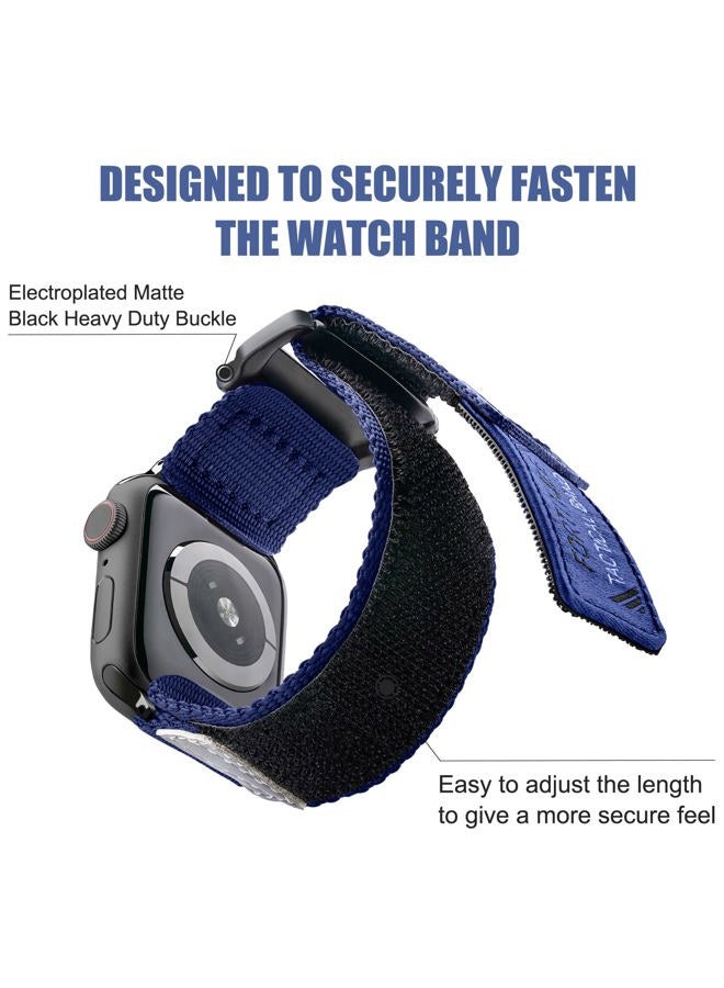 Ritche Nylon Rugged Apple Watch Band, Black, 42mm - Image 4