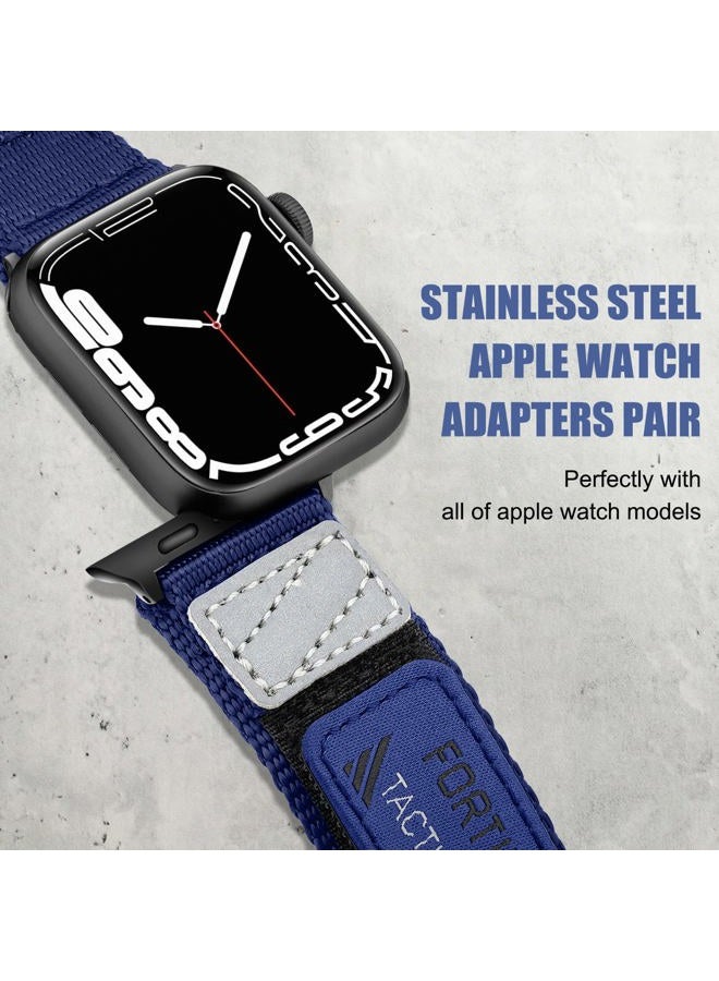 Ritche Nylon Rugged Apple Watch Band, Black, 42mm - Image 5