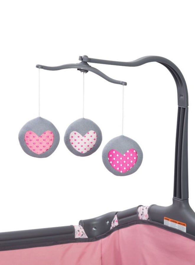babytrend Trend-E Nursery Center Cradle With One Hand Lock Mechanism And Hanging Toys - Image 4