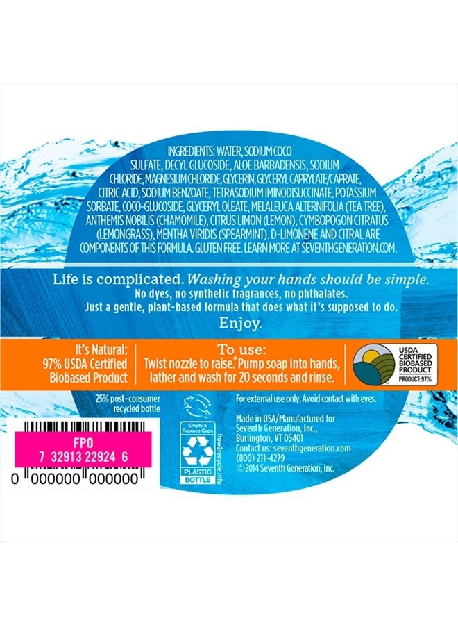 Seventh Generation Purely Clean Hand Wash, Fresh Lemon and Tea Tree, 12 Ounce - Image 2