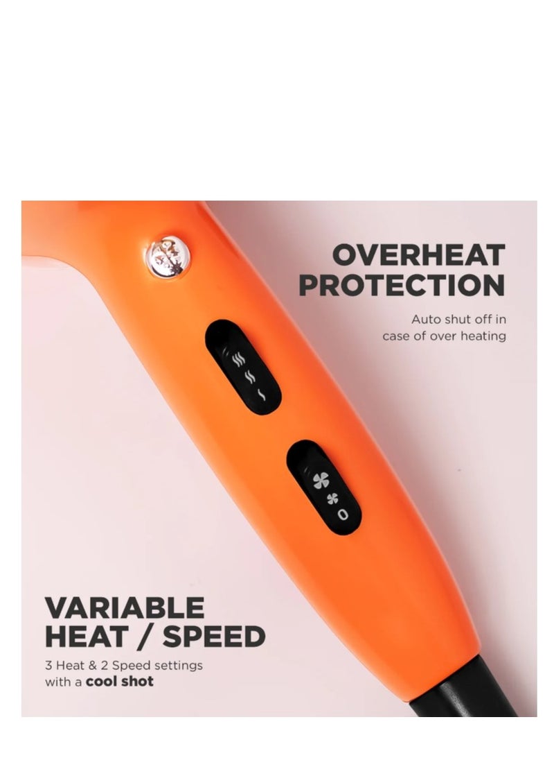 IKONIC - Ikonic ME Ultralight 2000 Hair Dryer Orange - Image 1