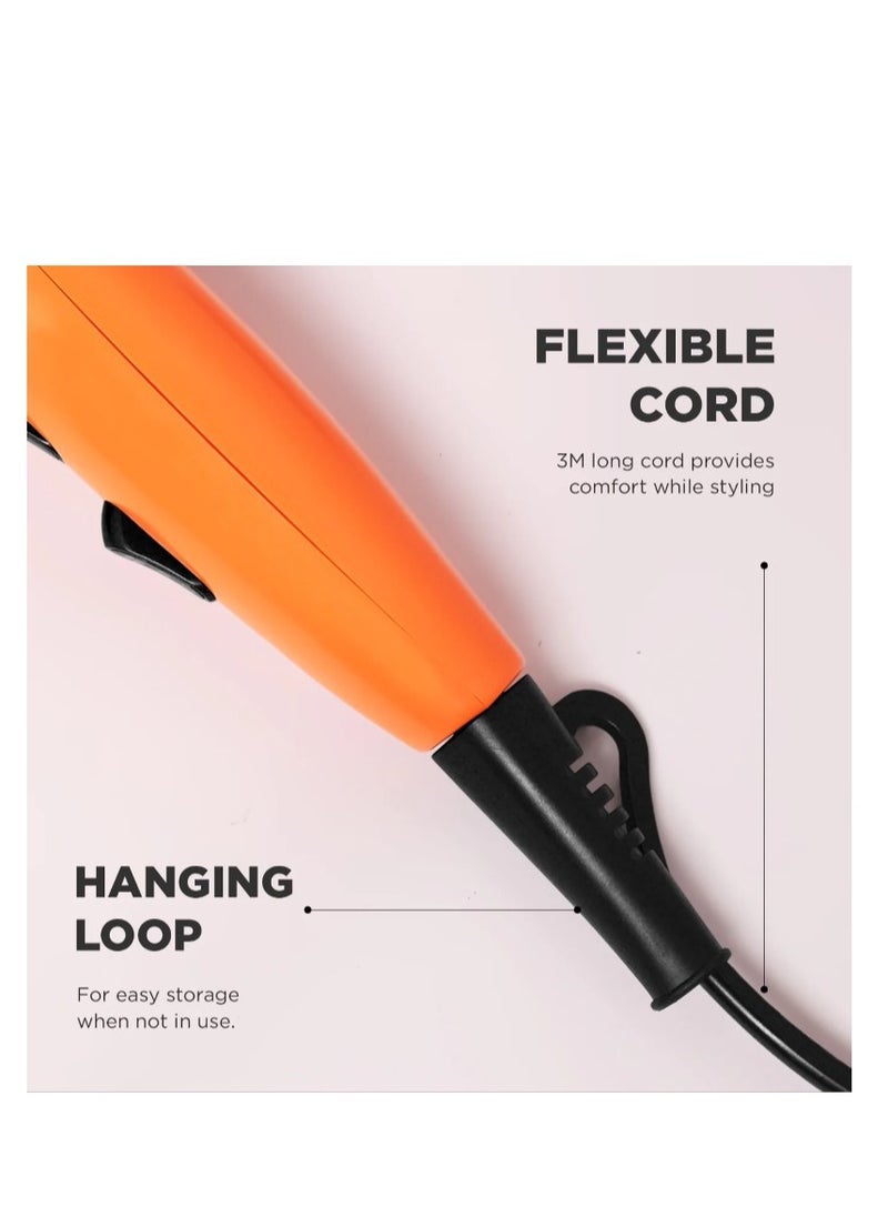 IKONIC - Ikonic ME Ultralight 2000 Hair Dryer Orange - Image 1