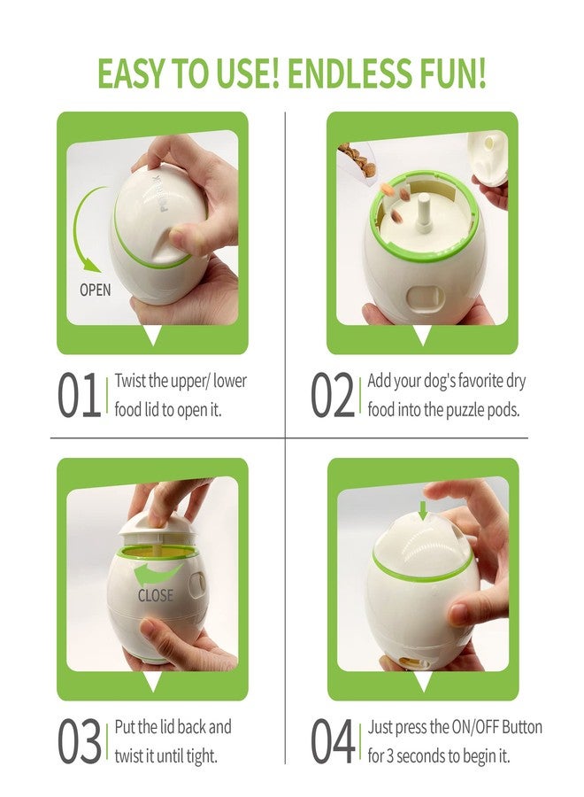 PETGEEK Interactive Treat Ball - Automatic Dispensing Dog Toys with IQ Training, Safe ABS Motion Balls - Image 3