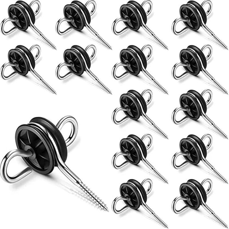 Electric Fence Insulator 12Pcs Gate Handle Anchor for Farm Animal Wire - Image 1