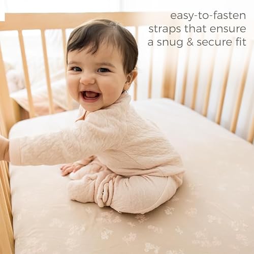 Burt's Bees Baby Girls Booties Organic Cotton Newborn Essentials Shoes, Gender Neutral Color for Ages 0 to 9 Months Old - Image 5