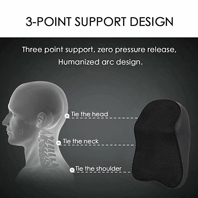 Dino's DINOS Car Seat Headrest Neck Rest Cushion, Car Neck Pillow Durable 100% Pure Memory Foam Neck Pillow with Breathable - Image 5