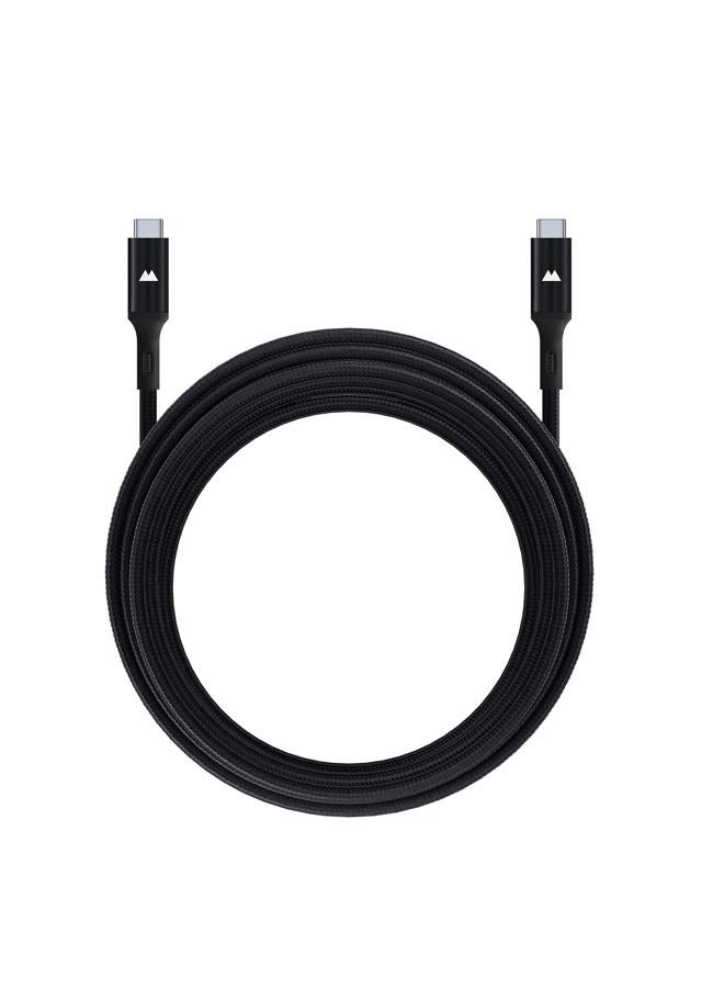 Mous USB C to USB C Charging Cable - Nylon Braiding - 3m - Black - Image 2