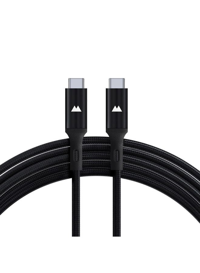 Mous USB C to USB C Charging Cable - Nylon Braiding - 3m - Black - Image 1