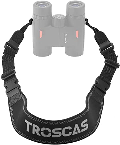 Eyeskey TROSCAS Super Comfort Neoprene Optic Straps Loop Connectors Field Repair Buckle Lightweight Adjustable Length Neck Straps for Binoculars Cameras Type 1 - Image 1
