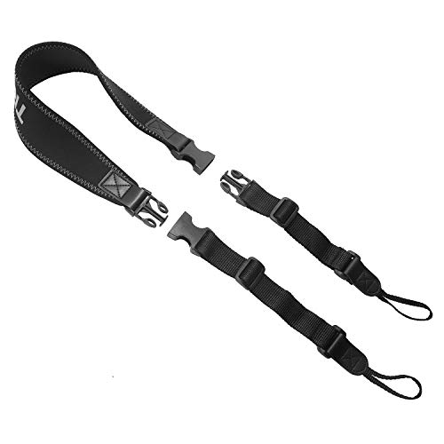 Eyeskey TROSCAS Super Comfort Neoprene Optic Straps Loop Connectors Field Repair Buckle Lightweight Adjustable Length Neck Straps for Binoculars Cameras Type 1 - Image 3