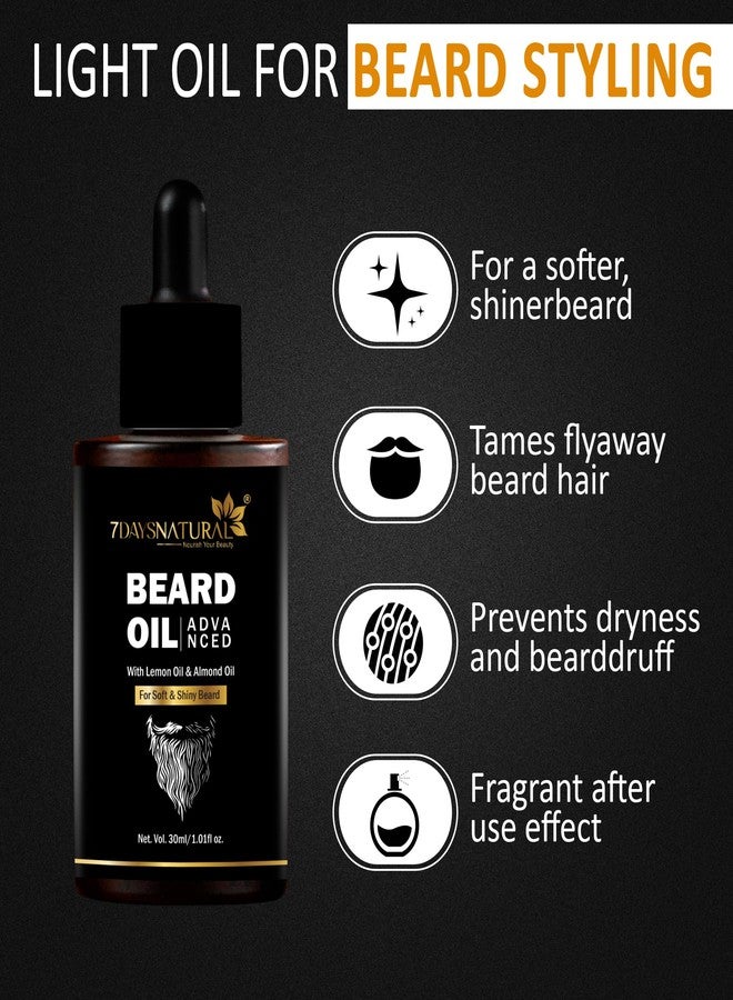 7 Days 7DAYSNATURAL Advanced Beard & Hair Oil | Natural Formula for Thicker, Fuller & Stronger Beard, Men | 30ml - Image 5