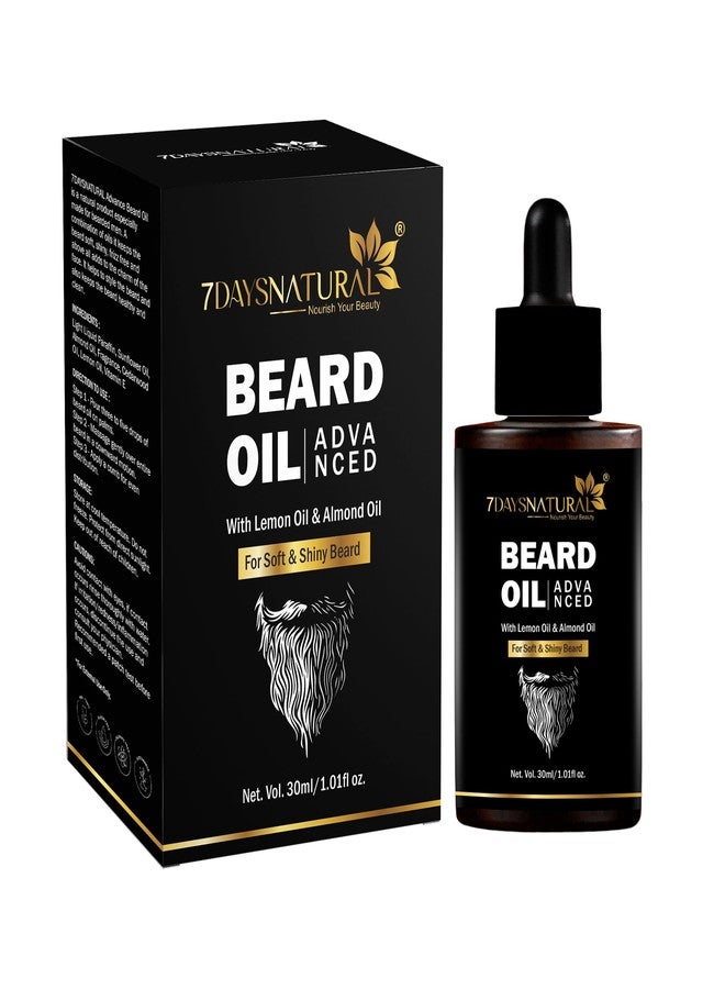 7 Days 7DAYSNATURAL Advanced Beard & Hair Oil | Natural Formula for Thicker, Fuller & Stronger Beard, Men | 30ml - Image 2