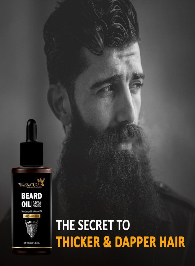 7 Days 7DAYSNATURAL Advanced Beard & Hair Oil | Natural Formula for Thicker, Fuller & Stronger Beard, Men | 30ml - Image 4