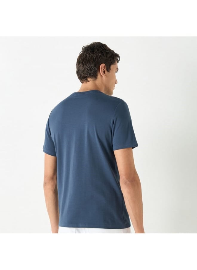 SP Characters Graphic Print Crew Neck T-shirt with Short Sleeves  - Image 2