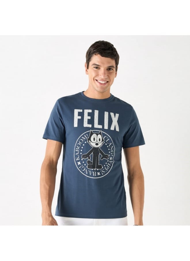 SP Characters Graphic Print Crew Neck T-shirt with Short Sleeves  - Image 1