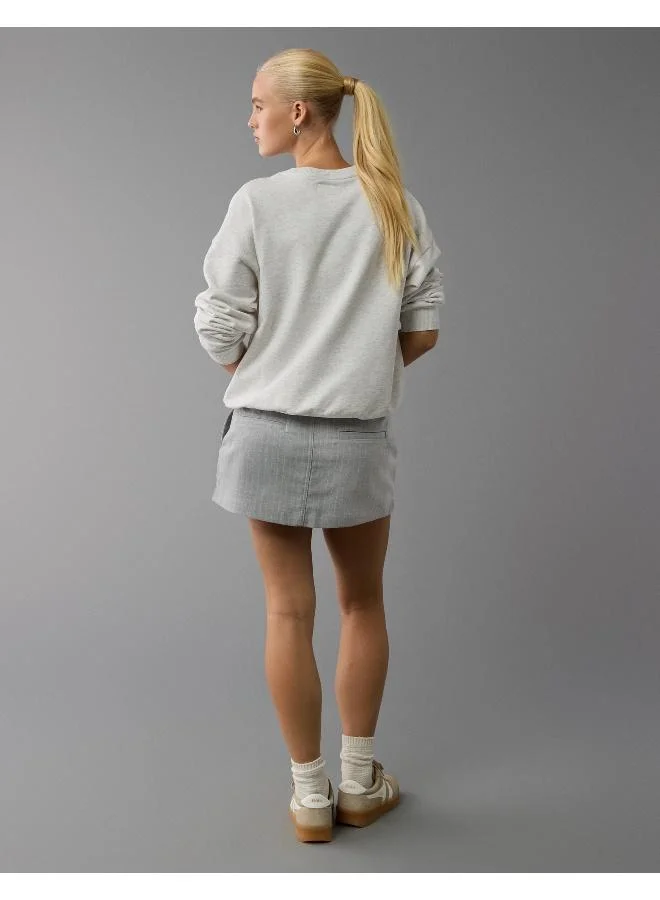 American Eagle AE Logo Graphic Relaxed Crew Neck Sweatshirt
