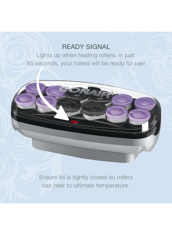 CONAIR Conair Hot Rollers Hair Curlers for Long, Medium and All Hair | Heated Rollers with Hair Roller Clips Included | 1 1/2-inch and 1 3/4 inch Rollers | Amazon Exclusive  - Image 5