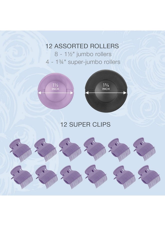 CONAIR Conair Hot Rollers Hair Curlers for Long, Medium and All Hair | Heated Rollers with Hair Roller Clips Included | 1 1/2-inch and 1 3/4 inch Rollers | Amazon Exclusive  - Image 3