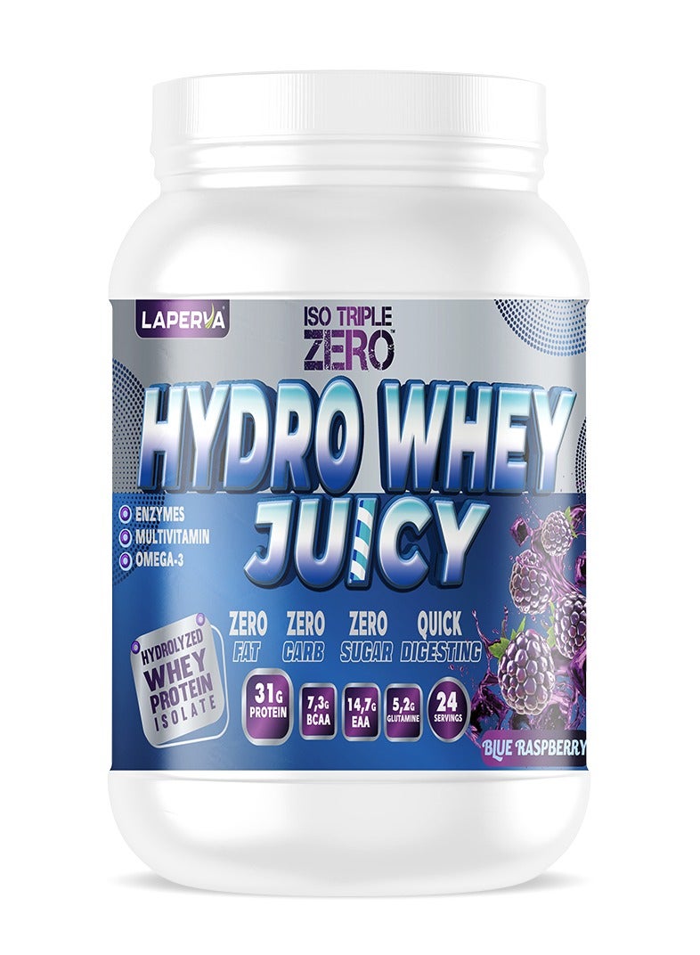 Laperva Ultra Hydro Whey Protein Powder Blue Raspberry, 2LB | 31g Hydrolyzed Whey Protein per Serving | Fast Absorption, Gluten & Sugar Free