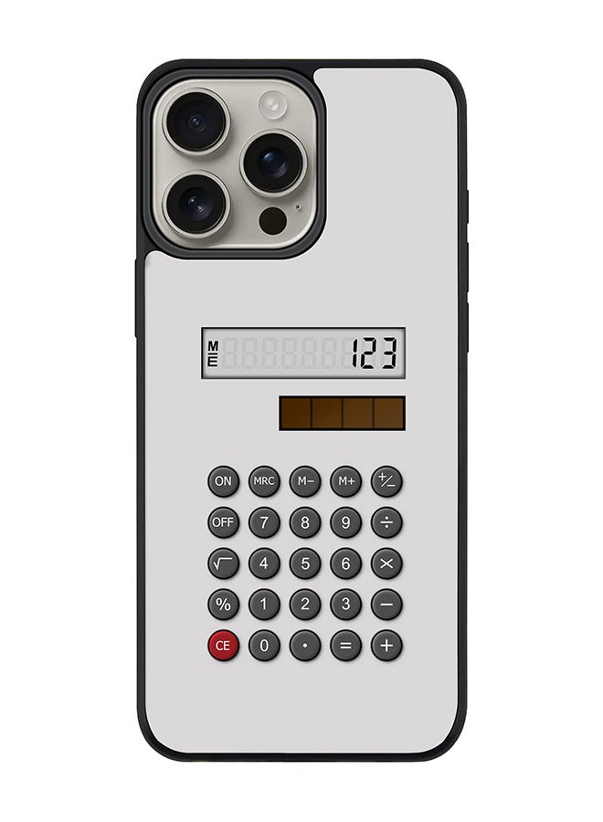 Stylizedd For iPhone 16 Pro Max Case [Compatible with MagSafe] Slim Magnetic cover Phone Case iPhone 16 Pro Max -Calc (White) - Image 1