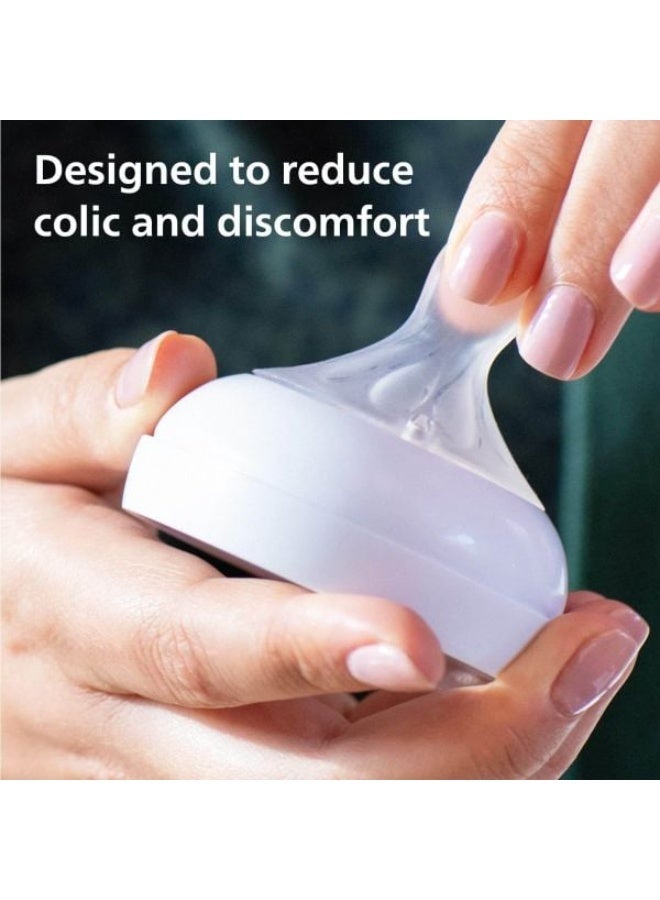 Philips Avent Natural Response Baby Bottle Twin Pack 330ml / 11oz – Anti-Colic, Natural Nipple, BPA-Free, for Babies 3m+ - Image 4