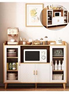 AGD Coffee Corner Table, with large storage capacity and variety, Coffee Corner Side Cabinet Storage Cabinet for Kitchen, Buffet Table, and Console Table for Entryway, Dining Room, Living Room.  - Image 2