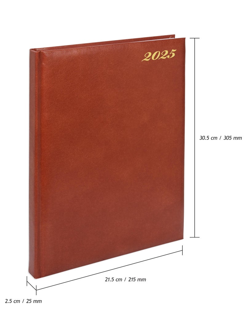FIS FIS Diary 2025 (English) Brown, A4 - FSDI42EN25BR  - Image 4