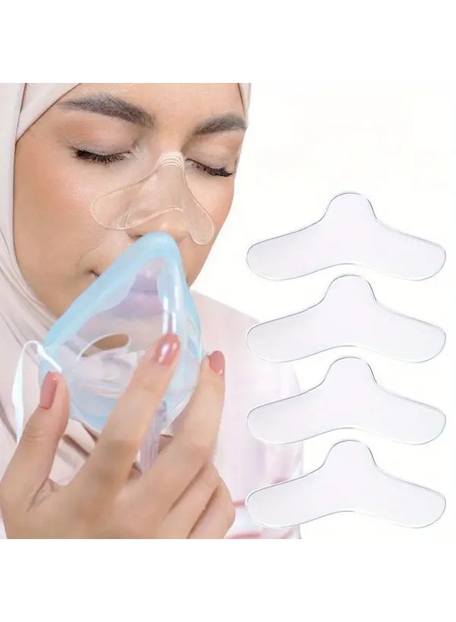 قناع CPAP الأبيض وسادة جسر الأنف مضاد للتندبات مخزن تخفيف الضغط لاصقة مريحة متينة واقي الوجه محول - Image 4