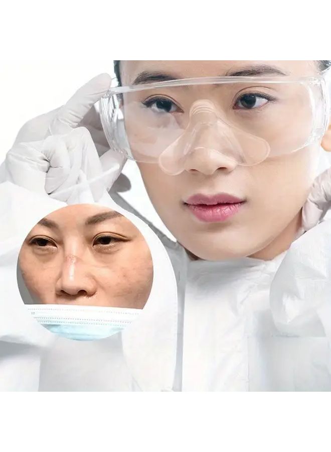 قناع CPAP الأبيض وسادة جسر الأنف مضاد للتندبات مخزن تخفيف الضغط لاصقة مريحة متينة واقي الوجه محول - Image 3