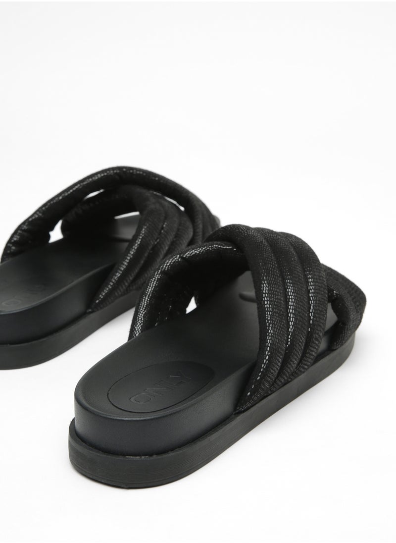 ONLY - Cross Strap Sandals - Image 1