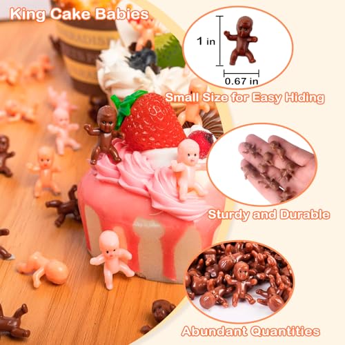 JUXINGDAZYF 60 Pieces Mini Plastic Babies 1 Inch Baby Doll for Baby Shower Party Favors Party Decorations Babies Bathing and Crafting - Image 5