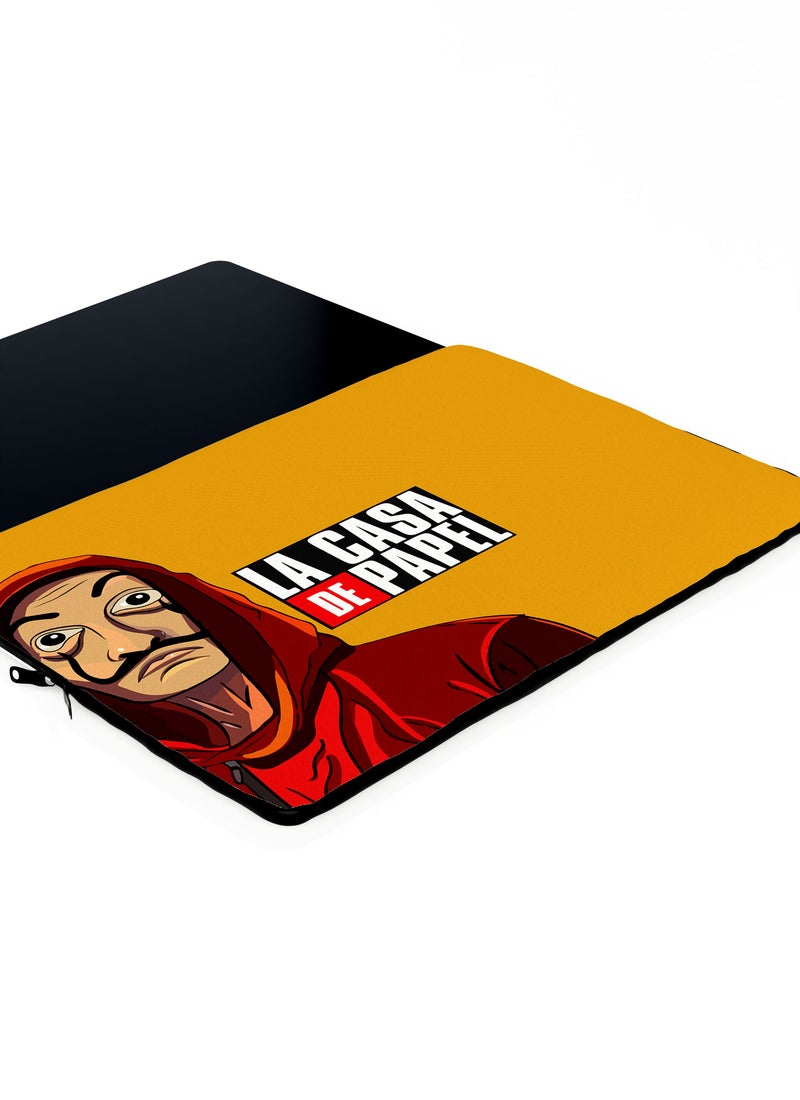 LOUD UNIVERSE Laptop Sleeve 13 inch La Casa De Papel Netflix Money Heist Mask Red Yellow Tablet Sleeve - Image 3