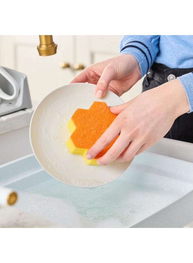 minky Non-Scratch Flower Scourers 2 Pack - Image 4