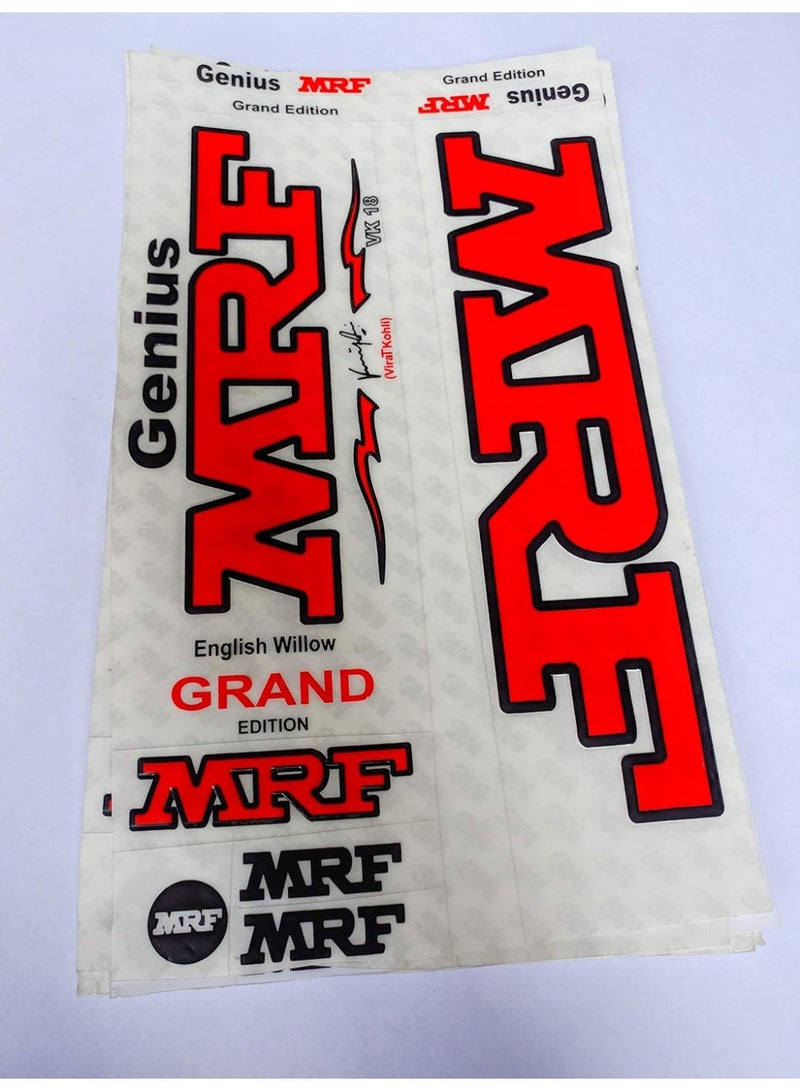 Wrecking Machine MRF 2020 3D Embossed VIRAT KOHLI VK18 Edition Model Cricket Bat Sticker Full Set - Image 4