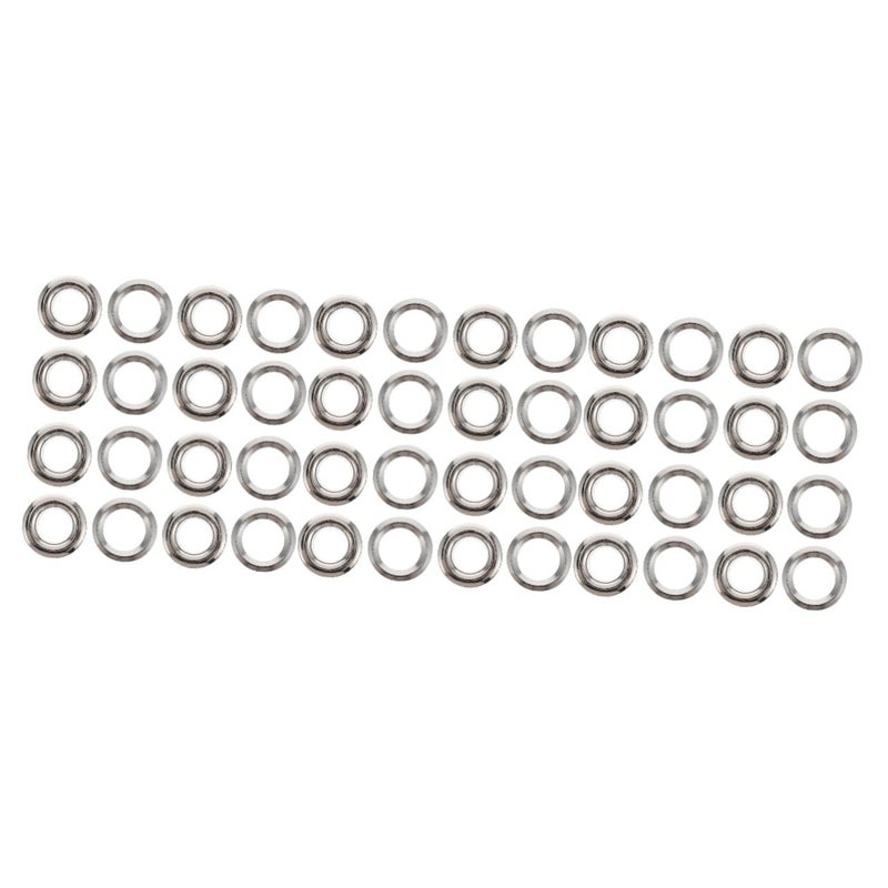 Silver Brass Curtain Grommets 0 9X0 9cm Sliding Fasteners Eyelets for Home Bathroom Living Room Easy Installation - Image 2