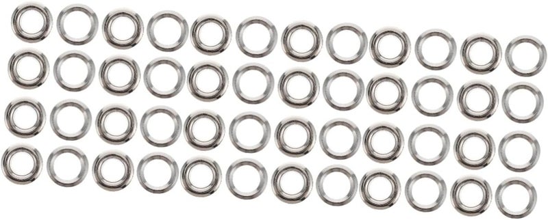 Silver Brass Curtain Grommets 0 9X0 9cm Sliding Fasteners Eyelets for Home Bathroom Living Room Easy Installation - Image 1