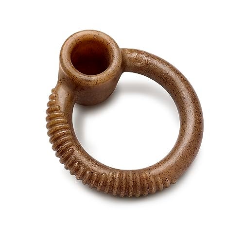 Benebone Ring Durable Dog Chew Toy for Aggressive Chewers Real Bacon Made in USA Small - Image 1